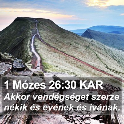 1 Mózes 26:30 KAR Bible Verse Image
