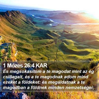 1 Mózes 26:4 KAR Bible Verse Image