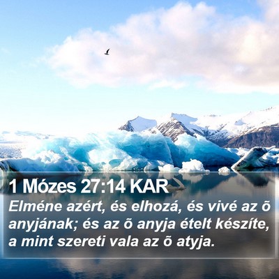 1 Mózes 27:14 KAR Bible Verse Image