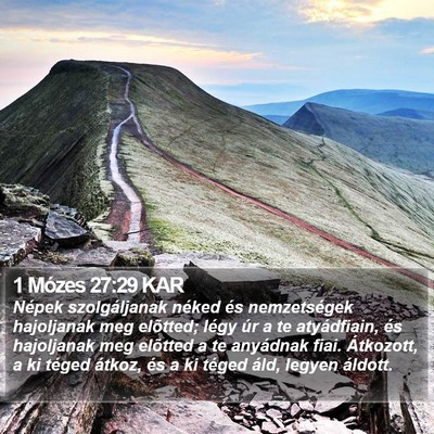1 Mózes 27:29 KAR Bible Verse Image
