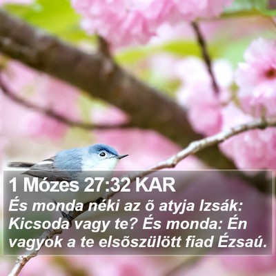 1 Mózes 27:32 KAR Bible Verse Image
