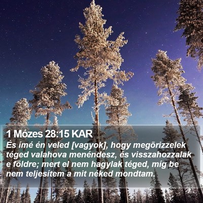 1 Mózes 28:15 KAR Bible Verse Image