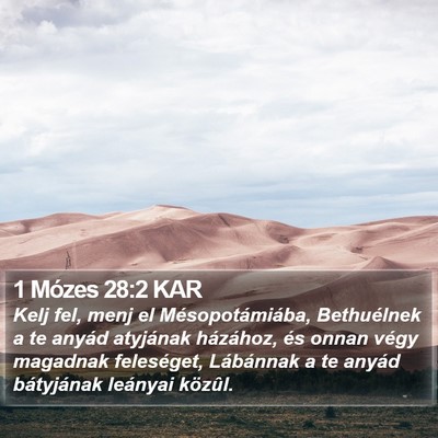 1 Mózes 28:2 KAR Bible Verse Image