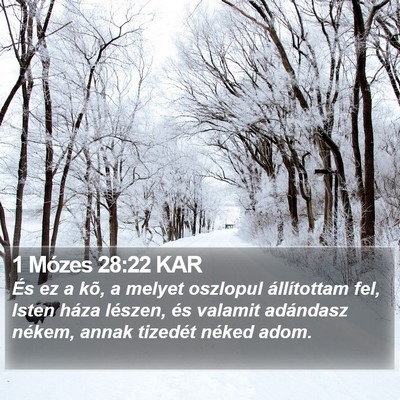 1 Mózes 28:22 KAR Bible Verse Image