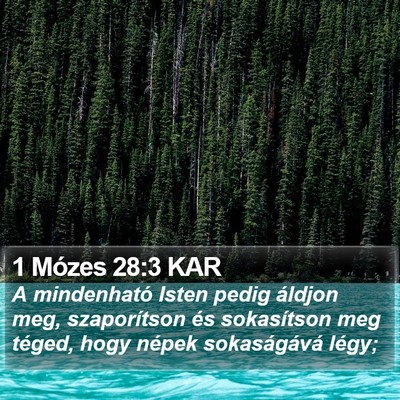 1 Mózes 28:3 KAR Bible Verse Image