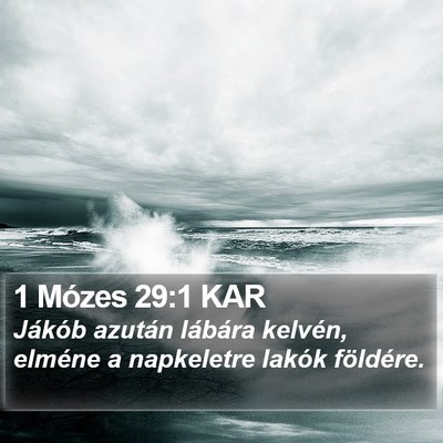 1 Mózes 29:1 KAR Bible Verse Image