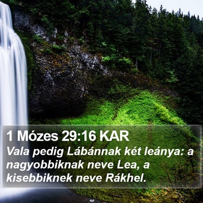 1 Mózes 29:16 KAR Bible Verse Image