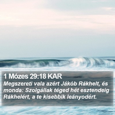 1 Mózes 29:18 KAR Bible Verse Image