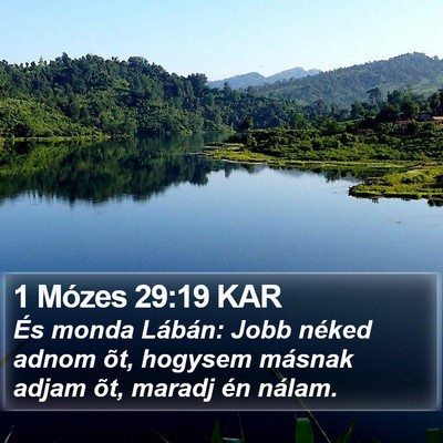 1 Mózes 29:19 KAR Bible Verse Image