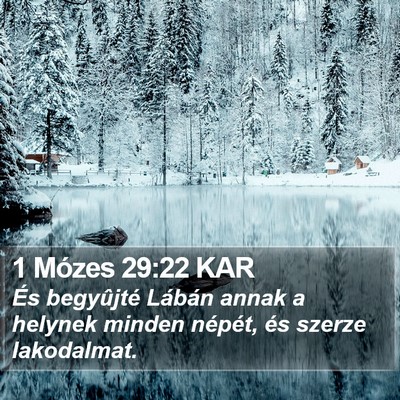 1 Mózes 29:22 KAR Bible Verse Image