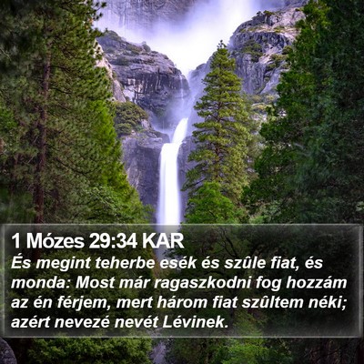 1 Mózes 29:34 KAR Bible Verse Image