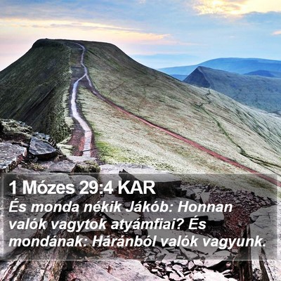 1 Mózes 29:4 KAR Bible Verse Image