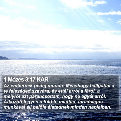 1 Mózes 3:17 KAR Bible Verse Image