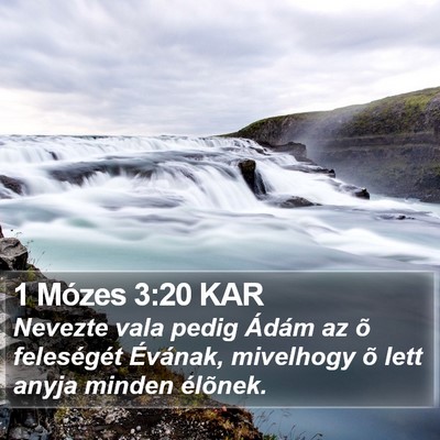 1 Mózes 3:20 KAR Bible Verse Image