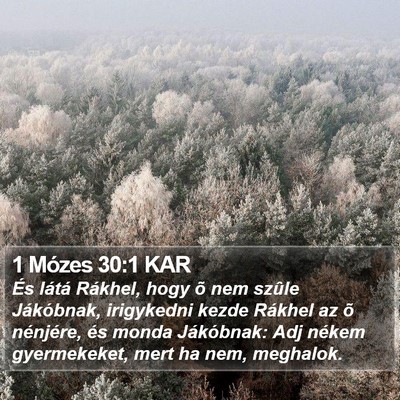 1 Mózes 30:1 KAR Bible Verse Image