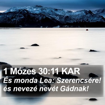 1 Mózes 30:11 KAR Bible Verse Image