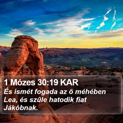 1 Mózes 30:19 KAR Bible Verse Image