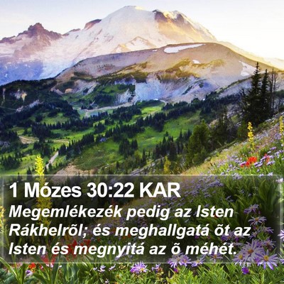 1 Mózes 30:22 KAR Bible Verse Image