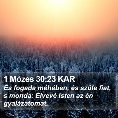 1 Mózes 30:23 KAR Bible Verse Image
