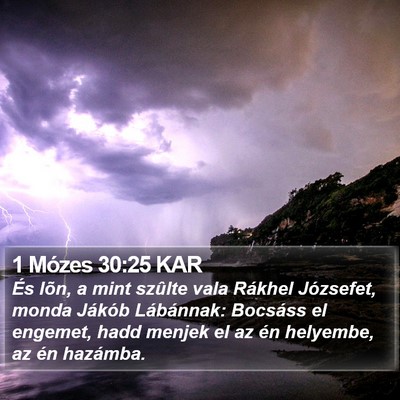 1 Mózes 30:25 KAR Bible Verse Image