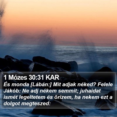 1 Mózes 30:31 KAR Bible Verse Image