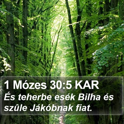 1 Mózes 30:5 KAR Bible Verse Image