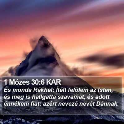 1 Mózes 30:6 KAR Bible Verse Image