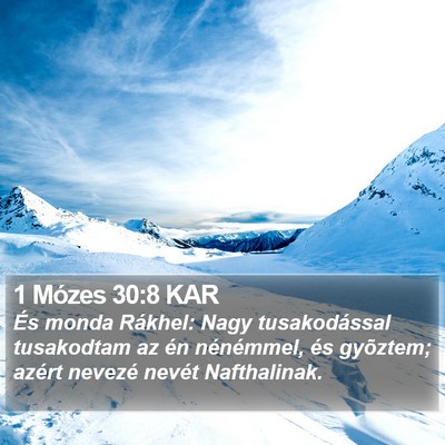 1 Mózes 30:8 KAR Bible Verse Image
