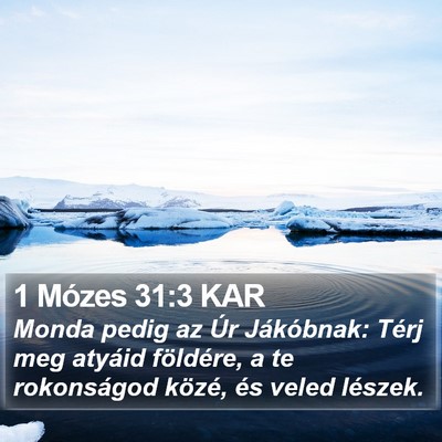 1 Mózes 31:3 KAR Bible Verse Image