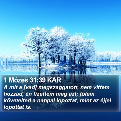 1 Mózes 31:39 KAR Bible Verse Image