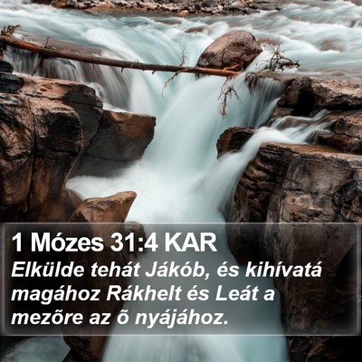 1 Mózes 31:4 KAR Bible Verse Image