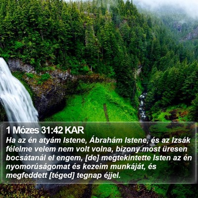 1 Mózes 31:42 KAR Bible Verse Image
