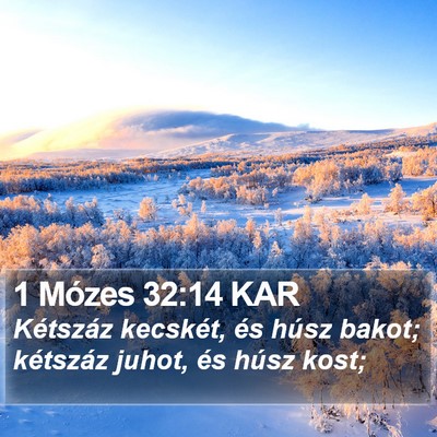 1 Mózes 32:14 KAR Bible Verse Image