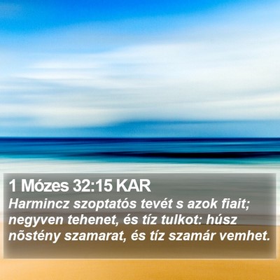 1 Mózes 32:15 KAR Bible Verse Image