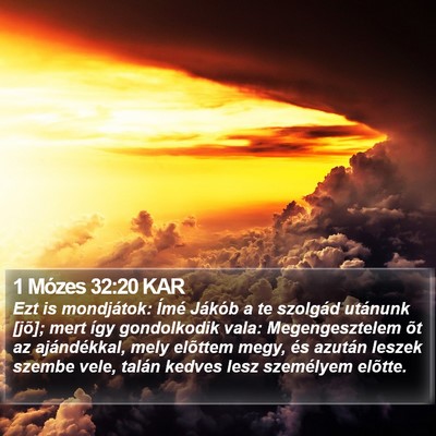 1 Mózes 32:20 KAR Bible Verse Image