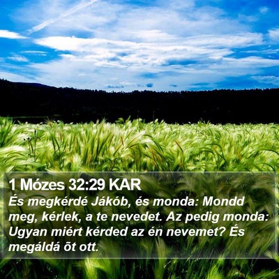 1 Mózes 32:29 KAR Bible Verse Image
