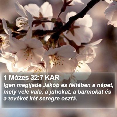 1 Mózes 32:7 KAR Bible Verse Image