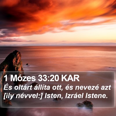 1 Mózes 33:20 KAR Bible Verse Image