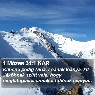 1 Mózes 34:1 KAR Bible Verse Image