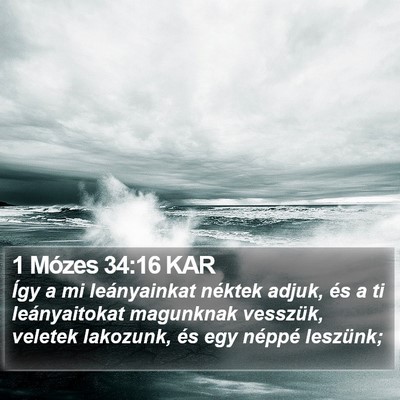 1 Mózes 34:16 KAR Bible Verse Image