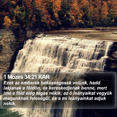 1 Mózes 34:21 KAR Bible Verse Image