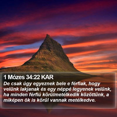 1 Mózes 34:22 KAR Bible Verse Image