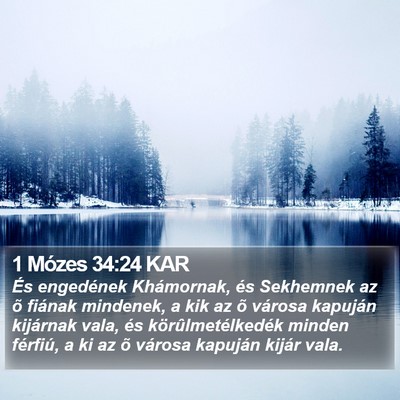1 Mózes 34:24 KAR Bible Verse Image