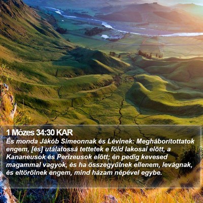 1 Mózes 34:30 KAR Bible Verse Image