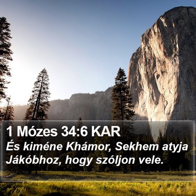 1 Mózes 34:6 KAR Bible Verse Image