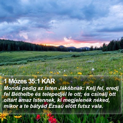 1 Mózes 35:1 KAR Bible Verse Image