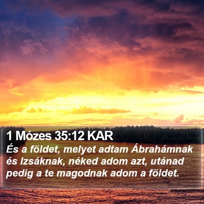 1 Mózes 35:12 KAR Bible Verse Image