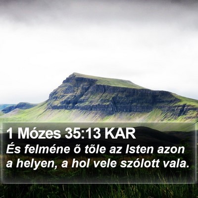 1 Mózes 35:13 KAR Bible Verse Image