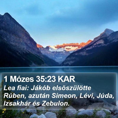 1 Mózes 35:23 KAR Bible Verse Image