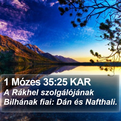 1 Mózes 35:25 KAR Bible Verse Image